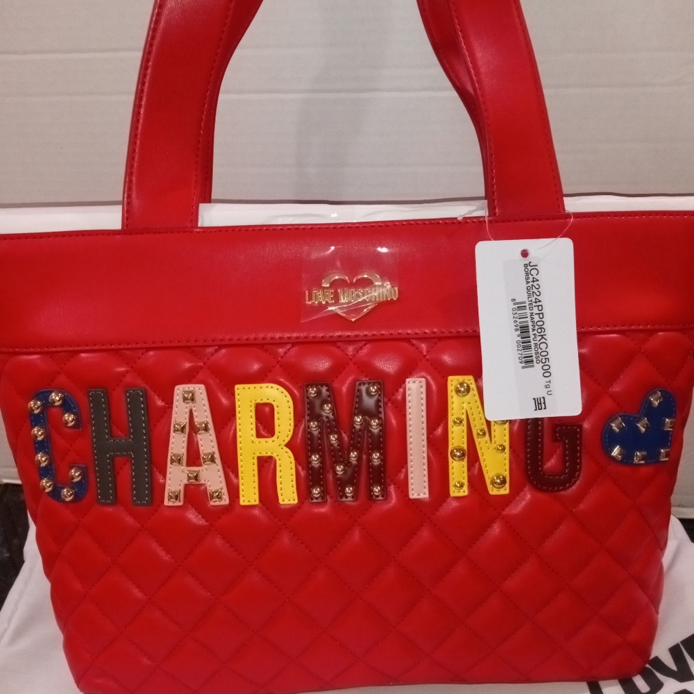 Red Moschino purse